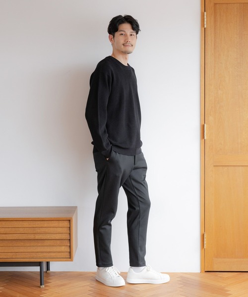 GLOBAL WORK(グローバルワーク)の「アンチピリングワッフルニット/116381(ニット/セーター・メンズ・アイボリー/ブラック/グレー/グレイッシュベージュ/グリーン/ネイビー・SMALL/MEDIUM/LARGE/X-LARGE)」の7枚目の写真