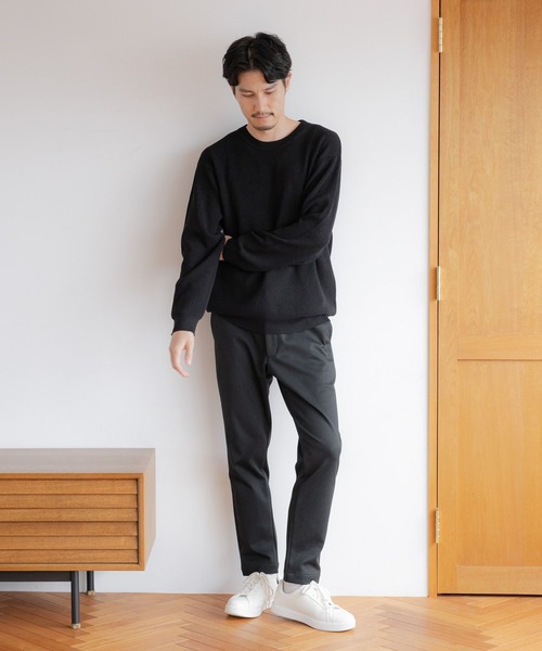 GLOBAL WORK(グローバルワーク)の「アンチピリングワッフルニット/116381(ニット/セーター・メンズ・アイボリー/ブラック/グレー/グレイッシュベージュ/グリーン/ネイビー・SMALL/MEDIUM/LARGE/X-LARGE)」の8枚目の写真