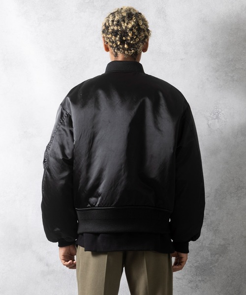 NUMBER (N)INE（ナンバーナイン）の「NUMBER (N)INE/ナンバーナイン SHINY NYLON MA-1 JACKET（MA-1・メンズ・カーキ/ブラック・4/3/2）」の16枚目の写真