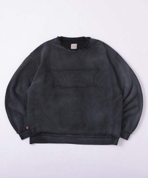 WHO'S WHO gallery（フーズフーギャラリー）の「【KOOKY'N/クーキー】BRONX パッチ刺繍スウェット（スウェット・レディース・ネイビー/チャコールグレー/ブラック・MEDIUM/LARGE）」の7枚目の写真