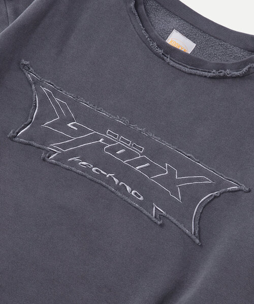 WHO'S WHO gallery（フーズフーギャラリー）の「【KOOKY'N/クーキー】BRONX パッチ刺繍スウェット（スウェット・レディース・ネイビー/チャコールグレー/ブラック・MEDIUM/LARGE）」の21枚目の写真