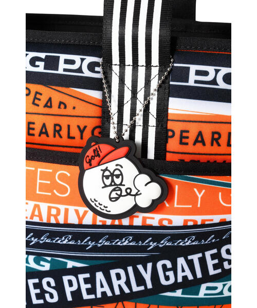 PEARLY GATES】ロゴリボン柄ロッカーバッグ (UNISEX)