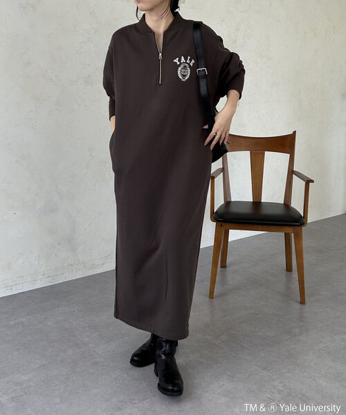 GOOD ROCK SPEED（グッドロックスピード）の「〈GOOD ROCK SPEED〉カレッジジップワンピース（ワンピース・レディース・ブラック/グレー・FREE）」の17枚目の写真