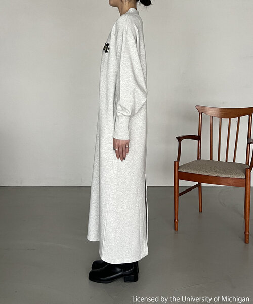 GOOD ROCK SPEED（グッドロックスピード）の「〈GOOD ROCK SPEED〉カレッジジップワンピース（ワンピース・レディース・ブラック/グレー・FREE）」の9枚目の写真