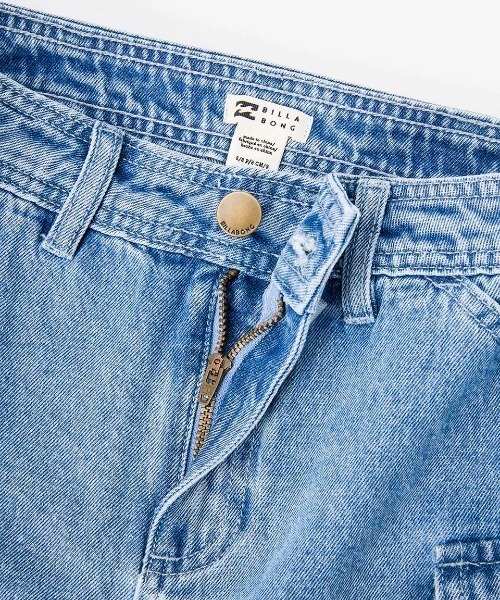 BILLABONG(ビラボン)の「BILLABONG レディース HILARY CARGO SKIRT スカート/ビラボンデニムミニスカート(スカート・レディース・ブルー・SMALL/MEDIUM)」の3枚目の写真