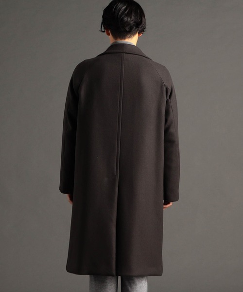 MONSIEUR NICOLE（ムッシュニコル）の「MILIOR カシミヤ混ウールメルトン チェスターコート（チェスターコート・メンズ・ブラック/チャコールグレー・MEDIUM/LARGE/X-LARGE）」の9枚目の写真