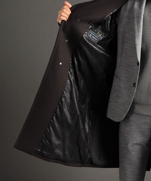 MONSIEUR NICOLE（ムッシュニコル）の「MILIOR カシミヤ混ウールメルトン チェスターコート（チェスターコート・メンズ・ブラック/チャコールグレー・MEDIUM/LARGE/X-LARGE）」の16枚目の写真