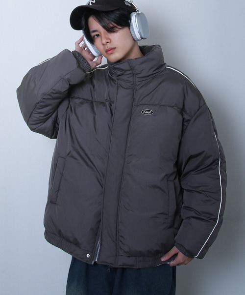 ZIP FIVE(ジップファイブ)の「【ZIP FIVE】 ファイバー ダウン パイピング 中綿 パディング ブルゾン ジャケット(ダウンジャケット/コート・レディース・グレー/グレー系/ブラック/ホワイト系/チャコール/ブラック系/ホワイト/グレー系1・SMALL/MEDIUM/LARGE)」の8枚目の写真