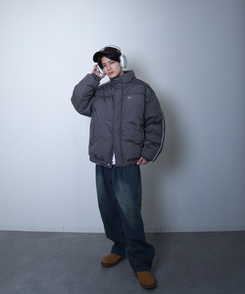 ZIP FIVE】 ファイバー ダウン パイピング 中綿 パディング ブルゾン