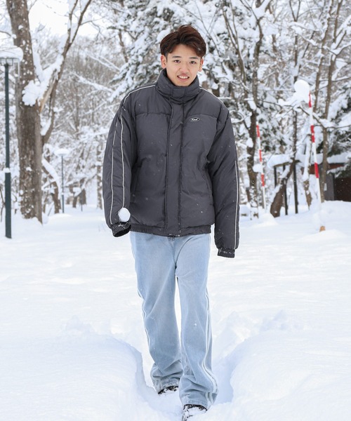 ZIP FIVE(ジップファイブ)の「【ZIP FIVE】 ファイバー ダウン パイピング 中綿 パディング ブルゾン ジャケット(ダウンジャケット/コート・レディース・グレー/グレー系/ブラック/ホワイト系/チャコール/ブラック系/ホワイト/グレー系1・SMALL/MEDIUM/LARGE)」の19枚目の写真