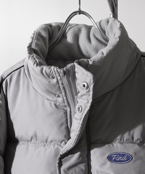 ZIP FIVE(ジップファイブ)の「【ZIP FIVE】 ファイバー ダウン パイピング 中綿 パディング ブルゾン ジャケット(ダウンジャケット/コート・レディース・グレー/グレー系/ブラック/ホワイト系/チャコール/ブラック系/ホワイト/グレー系1・SMALL/MEDIUM/LARGE)」の9枚目の写真