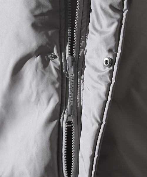 ZIP FIVE(ジップファイブ)の「【ZIP FIVE】 ファイバー ダウン パイピング 中綿 パディング ブルゾン ジャケット(ダウンジャケット/コート・レディース・グレー/グレー系/ブラック/ホワイト系/チャコール/ブラック系/ホワイト/グレー系1・SMALL/MEDIUM/LARGE)」の11枚目の写真