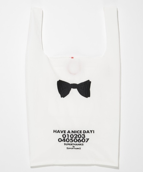 SUPERTHANKS(スーパーサンクス)の「【Ja】【SUPERTHANKS】HAVE A NICE DAY! ECO BAG(エコバッグ/サブバッグ・レディース・ブラック・FREE)」の7枚目の写真