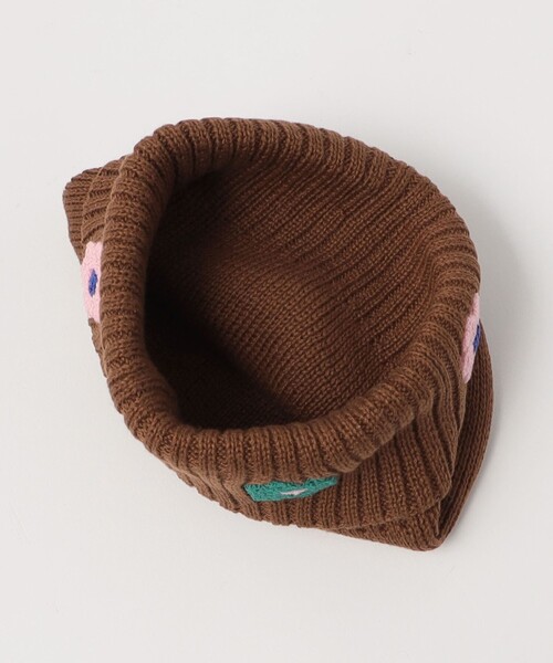 green label relaxing(グリーンレーベルリラクシング)の「GLR フラワービーニー / ニット帽 / キッズ(ニットキャップ/ビーニー・キッズ・ブラウン/ブラック/グレー・FREE)」の10枚目の写真