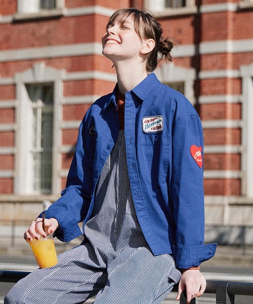 MILKFED.(ミルクフェド)の「WORK STYLE SALOPETTE PANTS(サロペット/オーバーオール・レディース・マルチ/ブラック/ライトブルー・S/M)」の6枚目の写真