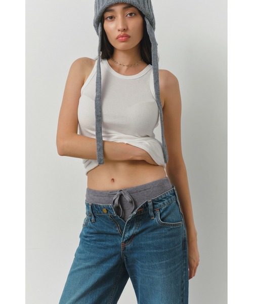 ALEXIA STAM(アリシアスタン)の「Knit Shorts /インナーニットパンツ(その他パンツ・レディース・グレー/オフホワイト・FREE)」の7枚目の写真