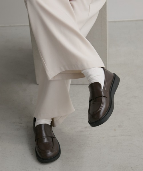 Aunt Marie's(アントマリーズ)の「【S,M,Lサイズ展開】ベーシックローファー(ローファー・レディース・ブラウン/ブラック・SMALL/MEDIUM/LARGE)」の6枚目の写真