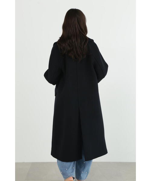 JILL STUART（ジルスチュアート）の「ダブルビーバーロングコート（ピーコート・レディース・ブラウン/ベージュ/ブラック・MEDIUM/SMALL）」の14枚目の写真