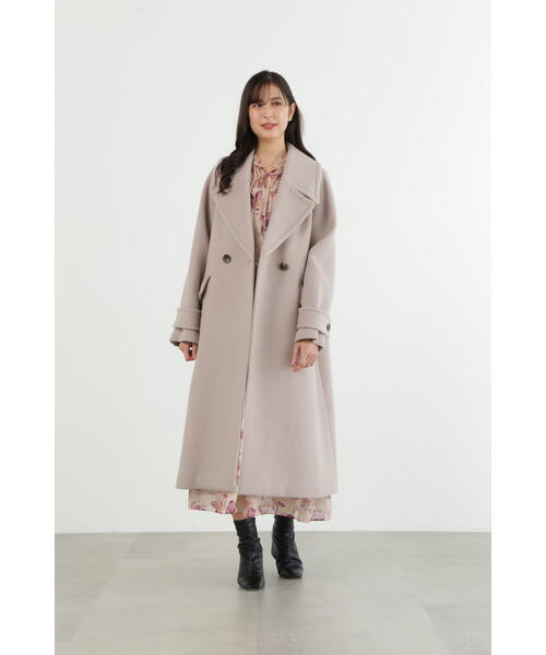 セール】ダブルビーバーロングコート（ピーコート）｜JILL STUART