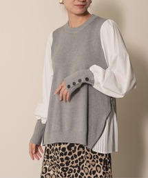 【ZOZO限定商品】サイドジッププリーツニットトップス