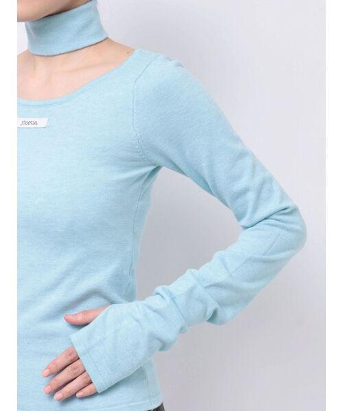 jouetie(ジュエティ)の「チョーカーネックニット(ニット/セーター・レディース・ブラック/ブルー/ピンク・MEDIUM)」の20枚目の写真