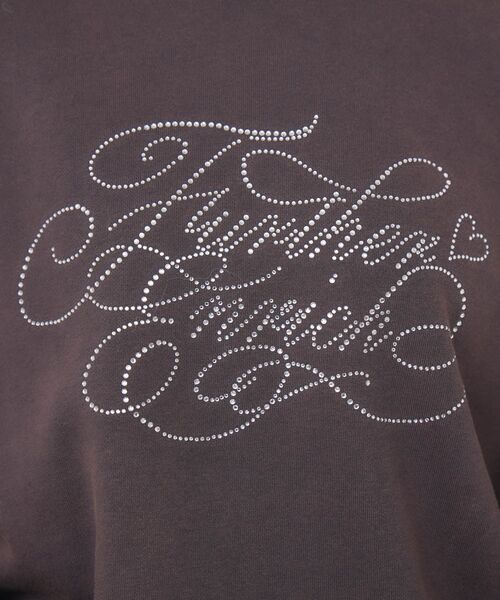 ems excite（エムズエキサイト）の「ビジューロゴBIGトレーナー（スウェット・レディース・ブルー/ナチュラル/チャコールグレー・FREE）」の12枚目の写真