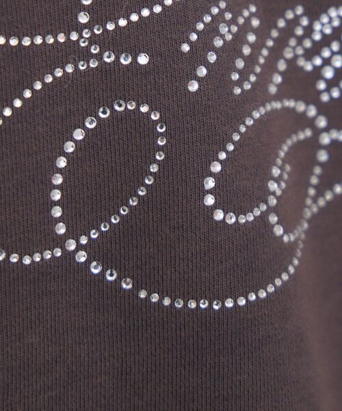 ems excite（エムズエキサイト）の「ビジューロゴBIGトレーナー（スウェット・レディース・ブルー/ナチュラル/チャコールグレー・FREE）」の9枚目の写真