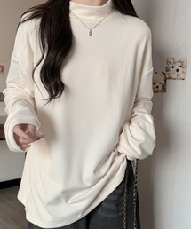 コムコム　ベルベット　カットソー ベルベット」に該当するレディースのTシャツ/カットソー