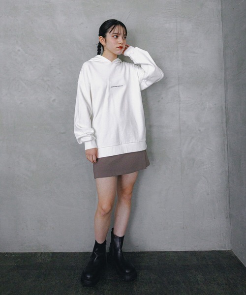 GLOBAL WORK（グローバルワーク）の「大人見えラップキュロット/AND YUA ANY/147484（スカート・キッズ・ベージュ/ブラック・SMALL/MEDIUM）」の9枚目の写真