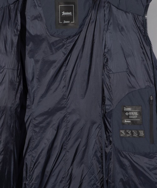 HERNO(ヘルノ)の「HERNO CAPES2 LAYER WINDSTOPPER PARKA ヘルノ ケープ ダウンコート(ダウンジャケット/コート・レディース・ネイビー/ライトグレー/ブラック/クリーム・40/44/42/38)」の8枚目の写真