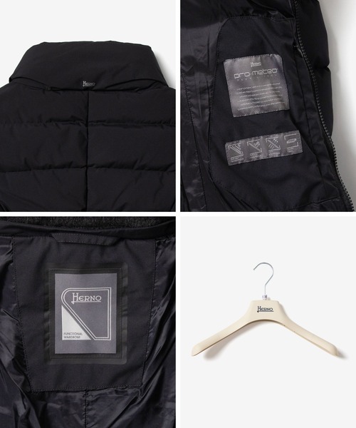 HERNO(ヘルノ)の「HERNO CAPES2 LAYER WINDSTOPPER PARKA ヘルノ ケープ ダウンコート(ダウンジャケット/コート・レディース・ネイビー/ライトグレー/ブラック/クリーム・40/44/42/38)」の22枚目の写真