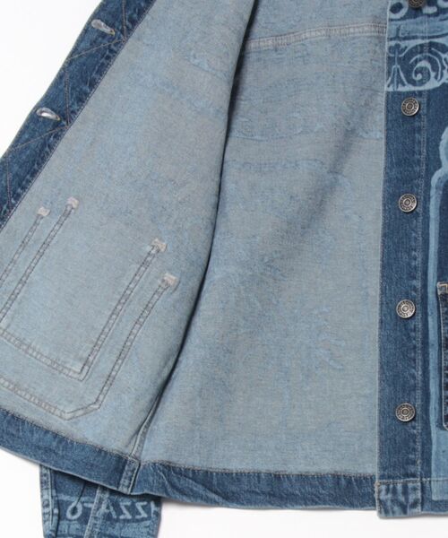Desigual（デシグアル）の「POSTALS デニムジャケット（デニムジャケット・レディース・ブルー・S/M/L/XS/XL）」の2枚目の写真