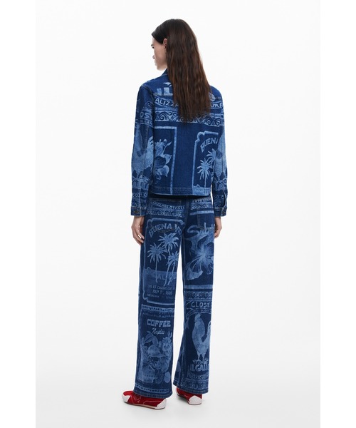 Desigual（デシグアル）の「POSTALS デニムジャケット（デニムジャケット・レディース・ブルー・S/M/L/XS/XL）」の5枚目の写真