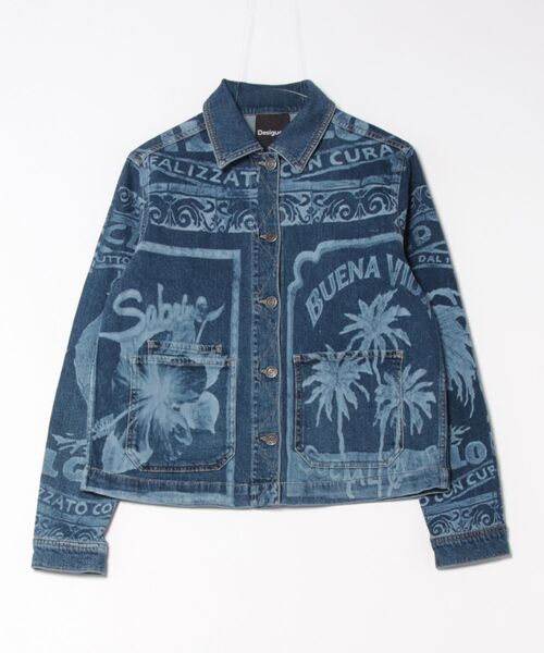 Desigual（デシグアル）の「POSTALS デニムジャケット（デニムジャケット・レディース・ブルー・S/M/L/XS/XL）」の8枚目の写真
