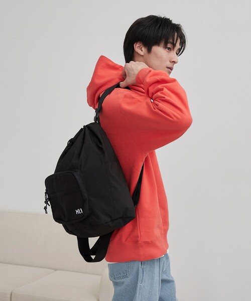 coen(コーエン)の「MEI(メイ)別注 ナイロンボンサック(バックパック/リュック・メンズ・ブラック/ベージュ・FREE)」の3枚目の写真