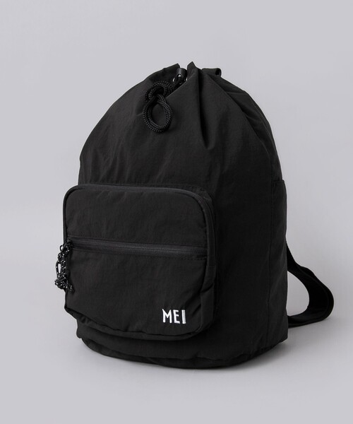 coen(コーエン)の「MEI(メイ)別注 ナイロンボンサック(バックパック/リュック・メンズ・ブラック/ベージュ・FREE)」の5枚目の写真