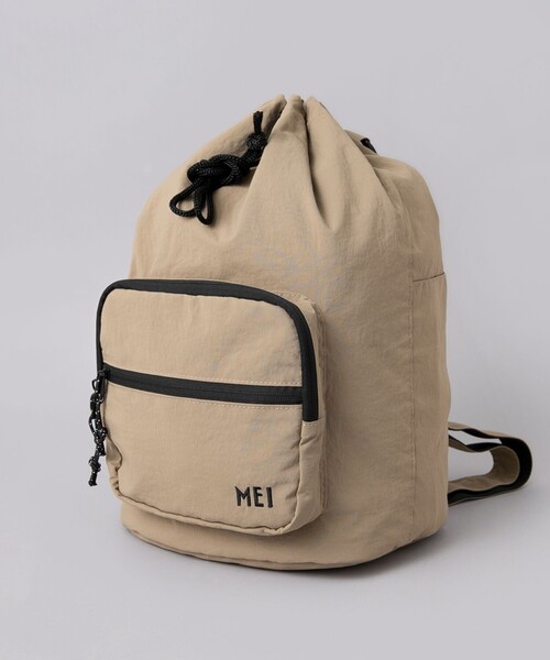 coen(コーエン)の「MEI(メイ)別注 ナイロンボンサック(バックパック/リュック・メンズ・ブラック/ベージュ・FREE)」の6枚目の写真