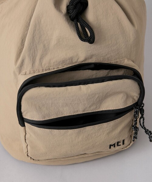 coen(コーエン)の「MEI(メイ)別注 ナイロンボンサック(バックパック/リュック・メンズ・ブラック/ベージュ・FREE)」の11枚目の写真