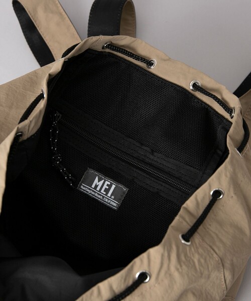 coen(コーエン)の「MEI(メイ)別注 ナイロンボンサック(バックパック/リュック・メンズ・ブラック/ベージュ・FREE)」の13枚目の写真