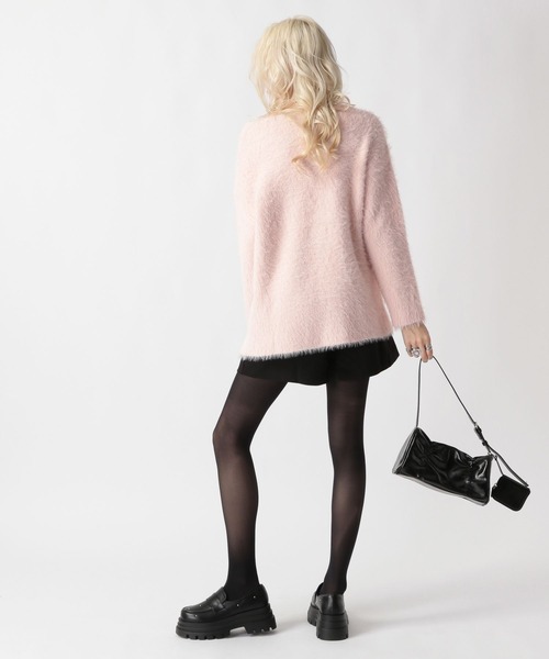 FOREVER 21（フォーエバー トゥエンティーワン）の「【2025SS】シャギーチュニックニットワンピース（チュニック・レディース・グレー/ナチュラル/ピンク・FREE）」の6枚目の写真