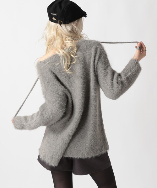 FOREVER 21（フォーエバー トゥエンティーワン）の「【2025SS】シャギーチュニックニットワンピース（チュニック・レディース・グレー/ナチュラル/ピンク・FREE）」の13枚目の写真