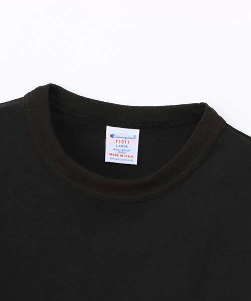 Champion(チャンピオン)の「【Champion/チャンピオン】メンズ MADE IN USA ティーテンイレブン ショートスリーブTシャツ(Tシャツ/カットソー・メンズ・モスグリーン/ホワイト/ネイビー/ブラック/シルバーグレー・SMALL/MEDIUM/LARGE/X-LARGE)」の12枚目の写真