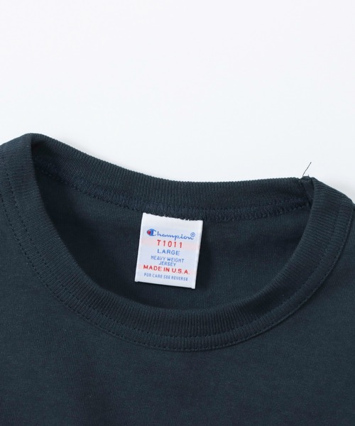 Champion(チャンピオン)の「【Champion/チャンピオン】メンズ MADE IN USA ティーテンイレブン ショートスリーブTシャツ(Tシャツ/カットソー・メンズ・モスグリーン/ホワイト/ネイビー/ブラック/シルバーグレー・SMALL/MEDIUM/LARGE/X-LARGE)」の19枚目の写真