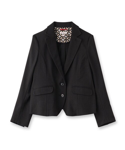 DRESSTERIOR（ドレステリア）の「【吸水速乾/接触冷感/UVカット】シェルタリングドライジャケット（テーラードジャケット・レディース・ブラック/オフホワイト・38/36/34）」の10枚目の写真