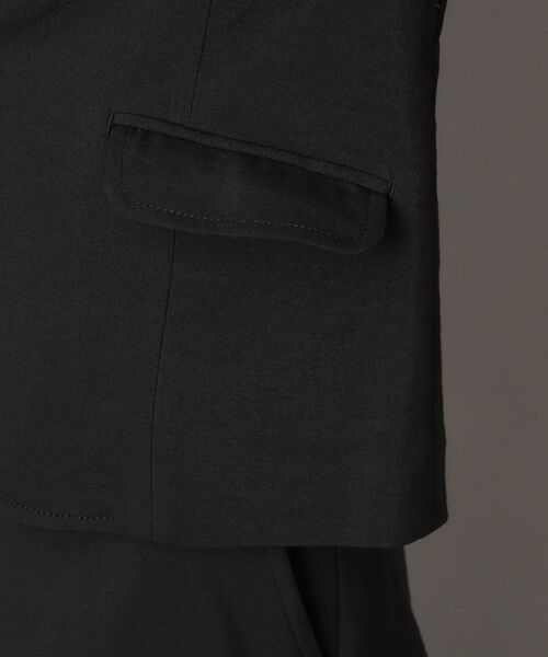 DRESSTERIOR（ドレステリア）の「【吸水速乾/接触冷感/UVカット】シェルタリングドライジャケット（テーラードジャケット・レディース・ブラック/オフホワイト・38/36/34）」の22枚目の写真