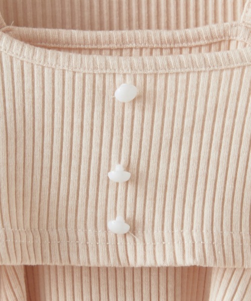 BLANK (ブランク)の「▲Front Ribbon layered Tops / フロントリボン重ね着トップス(Tシャツ/カットソー・レディース・ホワイト・FREE)」の12枚目の写真