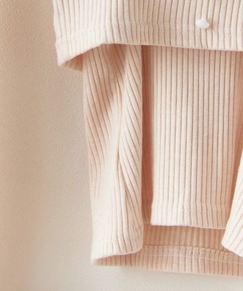 BLANK (ブランク)の「▲Front Ribbon layered Tops / フロントリボン重ね着トップス(Tシャツ/カットソー・レディース・ホワイト・FREE)」の10枚目の写真
