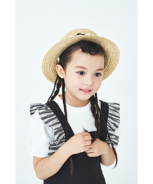 MR(まる)の「天然草木小花カンカン帽(ハット・キッズ・ベージュ・52cm)」の10枚目の写真