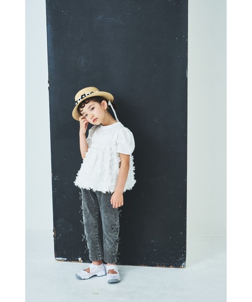 MR(まる)の「天然草木小花カンカン帽(ハット・キッズ・ベージュ・52cm)」の13枚目の写真