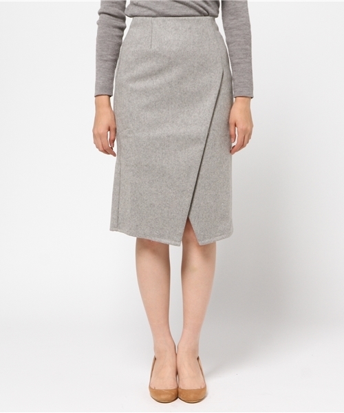 Chico（チコ）の「【who's who Chico】ウールタイトスカート（スカート・レディース・ピンクベージュ/グレー・FREE）」の5枚目の写真